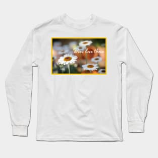 White Daisy Long Sleeve T-Shirt